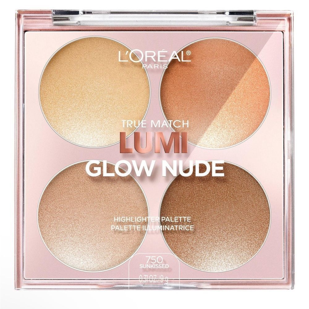 L'Oreal Paris True Match Lumi Glow Nude Highlighter Palette, Sunkissed